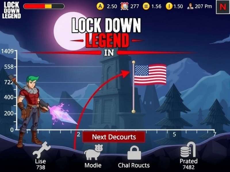 Lock Down Legend IN gameplay screenshot showing character and environment